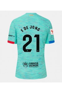 Fotbalové Dres Barcelona Frenkie de Jong #21 Dámské Třetí Oblečení 2023-24 Krátký Rukáv